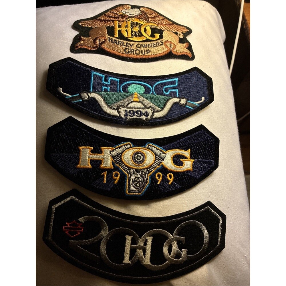 Harley Davidson Owners Group HOG Patch Lot Of 4 Vintage 1990's 2000